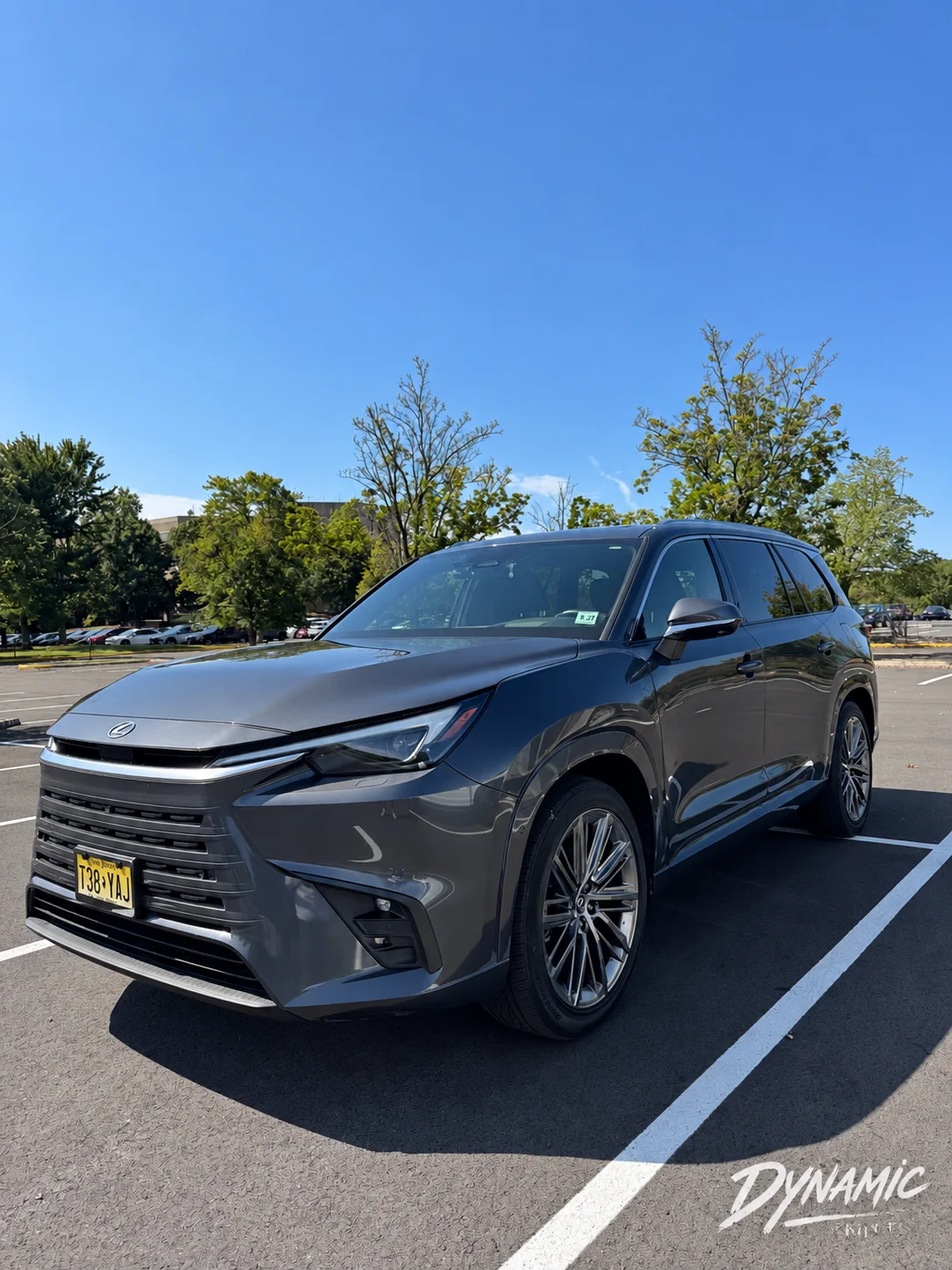 Gray Lexus SUV with silver wheels