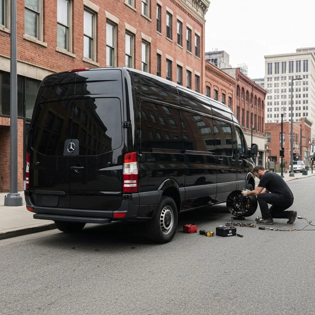 Mobile wheel repair service