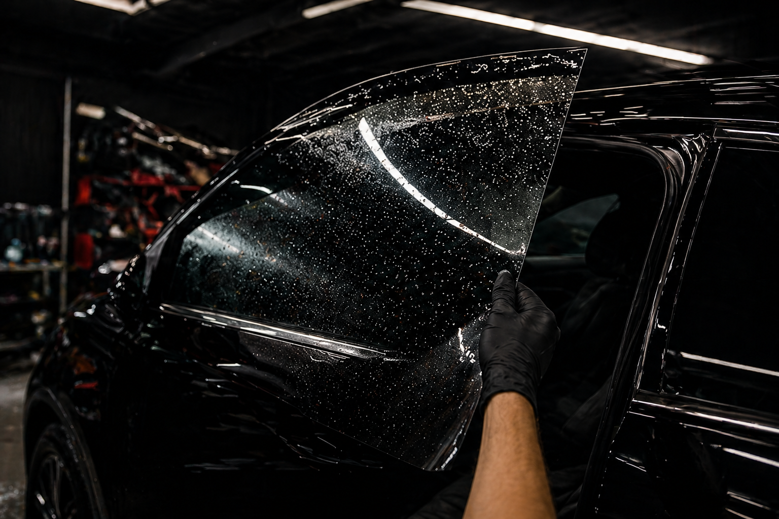 Window tint film installation